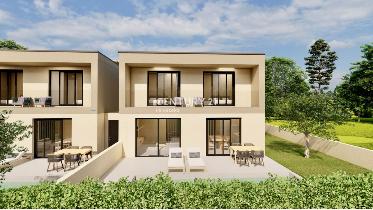 POREČ, DINTORNI, DUPLEX ATTRATTIVA CON VISTA MARE