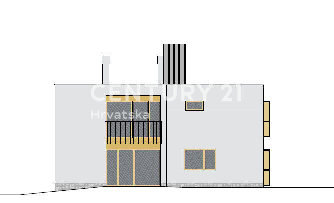 POREČ, IN VENDITA APPARTAMENTO QUADRILOCALE, NUOVA COSTRUZIONE CON AMPIA TERRAZZA SUL TETTO