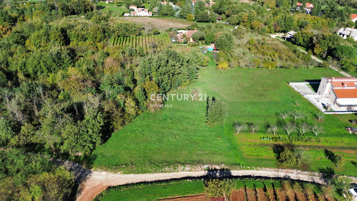 MOTOVUN, DINTORNI, TERRENO EDIFICABILE CON VISTA APERTA SULLA NATURA
