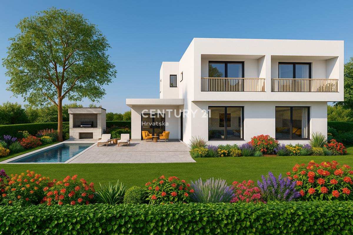 POREČ, 8 KM, MODERNA VILLETTA IN COSTRUZIONE