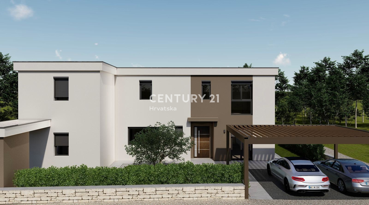 POREČ, VENDESI CASA CON PISCINA, NUOVA COSTRUZIONE, ULTIMA DISPONIBILE VICINO ALLA CINTURA VERDE