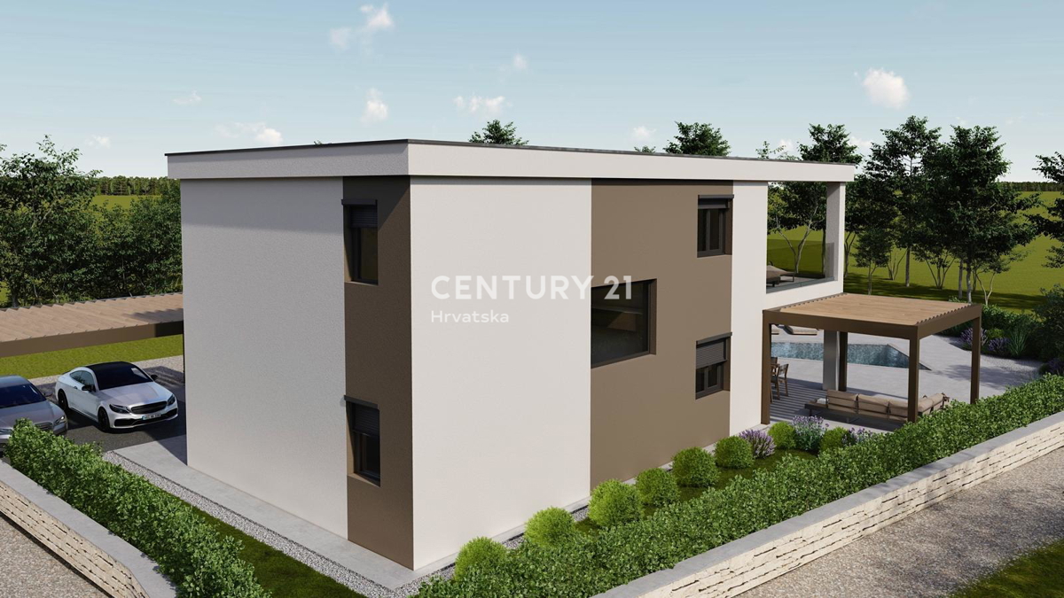 POREČ, VENDESI CASA CON PISCINA, NUOVA COSTRUZIONE, ULTIMA DISPONIBILE VICINO ALLA CINTURA VERDE