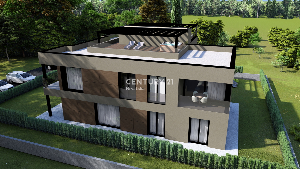 POREČ, APPARTAMENTO DUE LOCALI IN NUOVA COSTRUZIONE