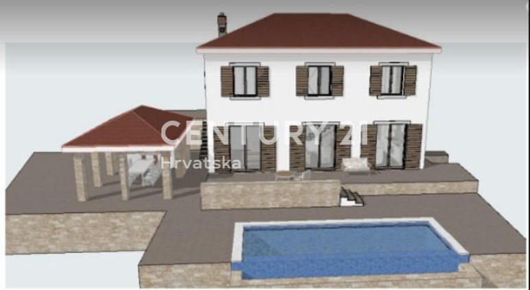 SVETVINČENAT, TERRENO EDIFICABILE CON PERMESSO DI COSTRUIRE PER VILLA IN MEZZO ALLA NATURA