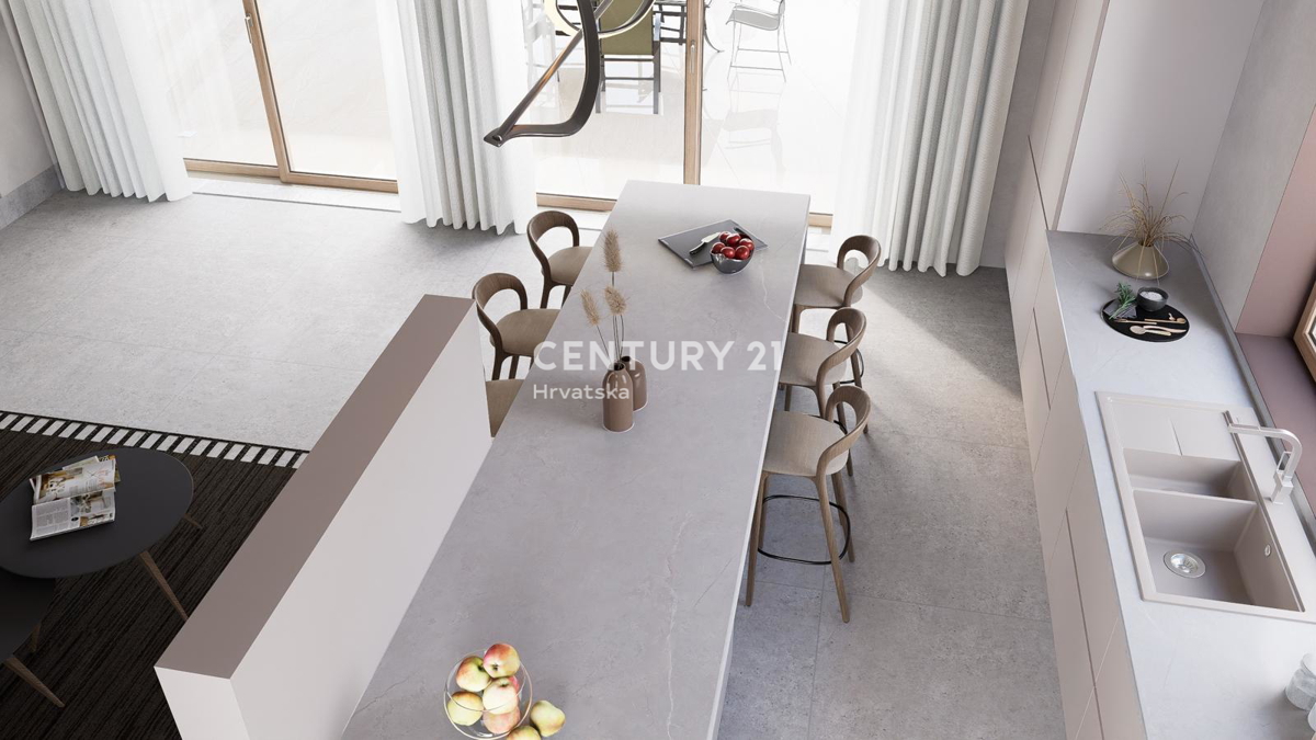 BADERNA, IN VENDITA SPLENDIDA NUOVA CASA AL PIANO TERRA CON PISCINA E VISTA SULLA NATURA