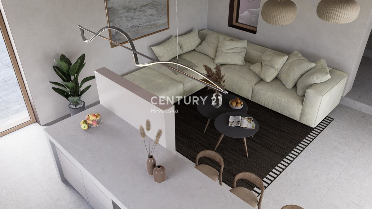 BADERNA, IN VENDITA SPLENDIDA NUOVA CASA AL PIANO TERRA CON PISCINA E VISTA SULLA NATURA