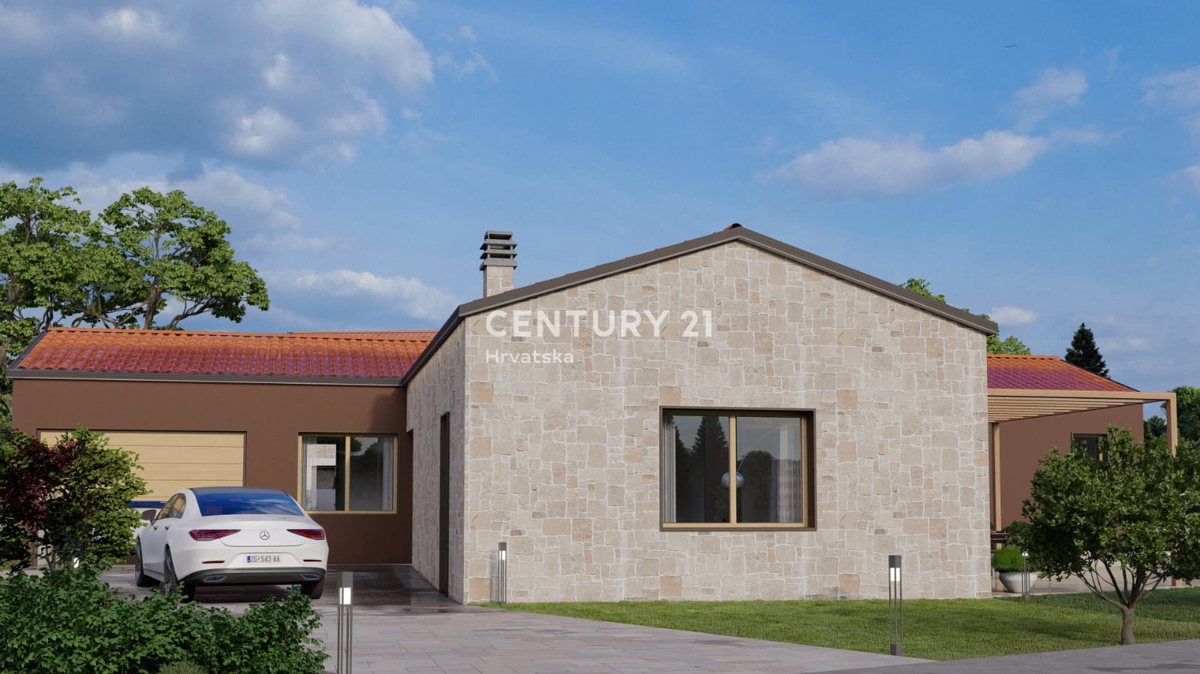 BADERNA, IN VENDITA SPLENDIDA NUOVA CASA AL PIANO TERRA CON PISCINA E VISTA SULLA NATURA