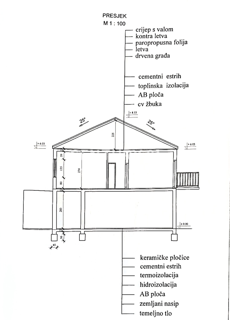 Kraj, Pašman, casa con tre appartamenti e garage. Vista mare dalla terrazza di 85 m2