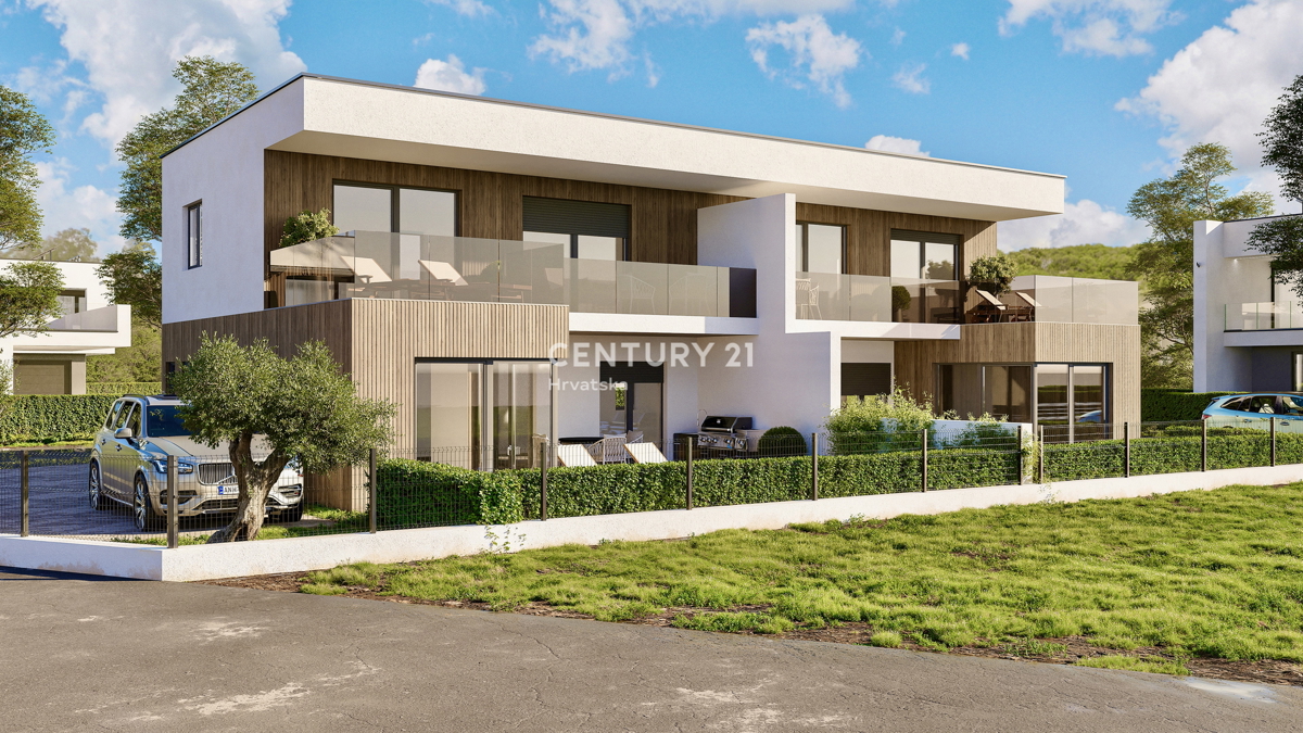 UMAG, BAŠANIJA, NUOVA VILLA DUPLEX A SOLI 250 METRI DALLA SPIAGGIA