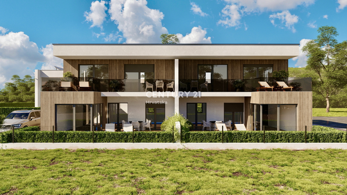 UMAG, BAŠANIJA, NUOVA VILLA DUPLEX A SOLI 250 METRI DALLA SPIAGGIA