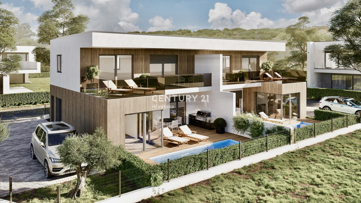 UMAG, BAŠANIJA, NUOVA VILLA DUPLEX A SOLI 250 METRI DALLA SPIAGGIA