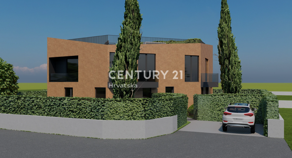 POREČ, NUOVA COSTRUZIONE, MODERNO APPARTAMENTO DUE LOCALI CON TERRAZZA SUL TETTO