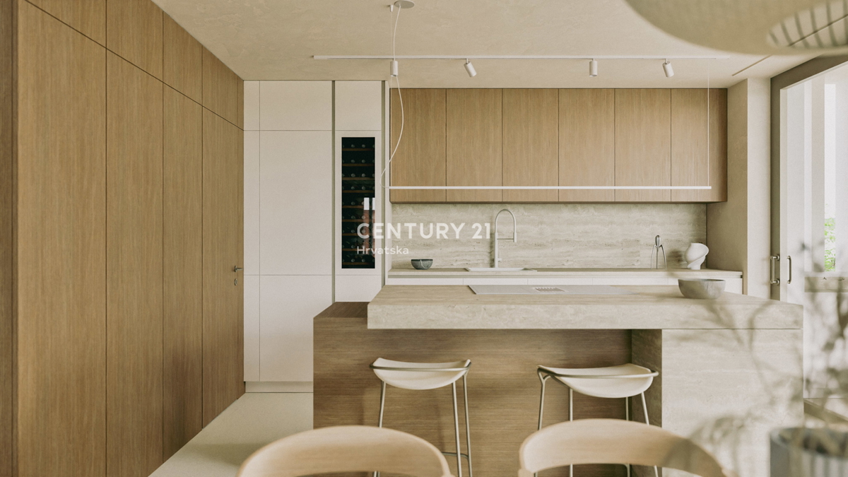 LABIN, VILLA NUOVA CON PISCINA E 4 CAMERE DA LETTO