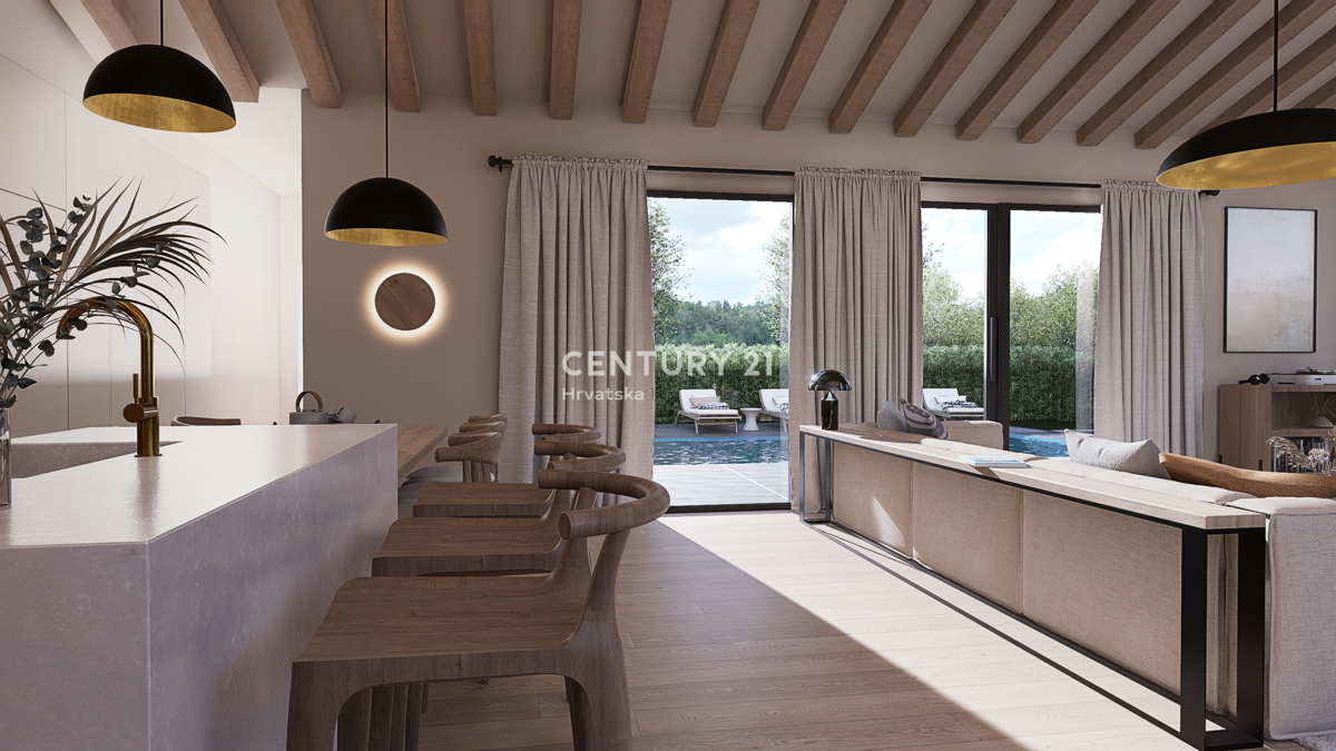 POREČ, IN VENDITA SPLENDIDA CASA MODERNA CON PISCINA