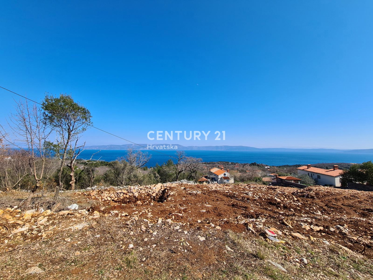 LABIN, TERRENO EDILIZIO CON VISTA APERTA SUL MARE