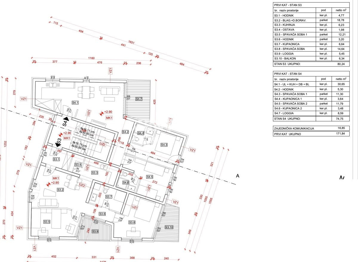 Vendita, Appartamento, 3 locali, Provincia di Istria, Umag