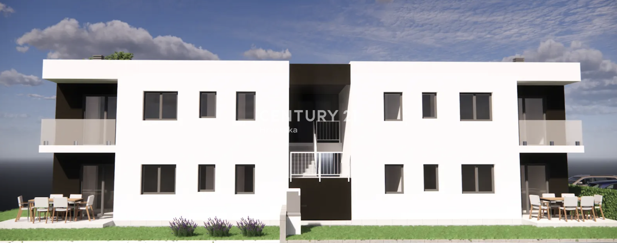 POREČ, PERIFERIA, NUOVO APPARTAMENTO AL PIANO TERRA A SOLI 2 KM DAL CENTRO CITTÀ