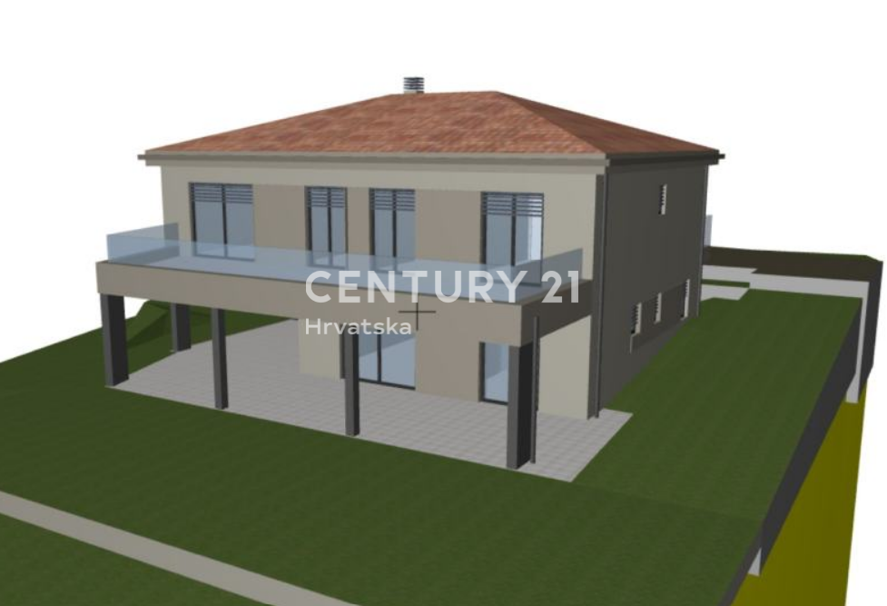 POREČ, TERRENO EDIFICABILE IN VENDITA CON PERMESSO DI COSTRUIRE