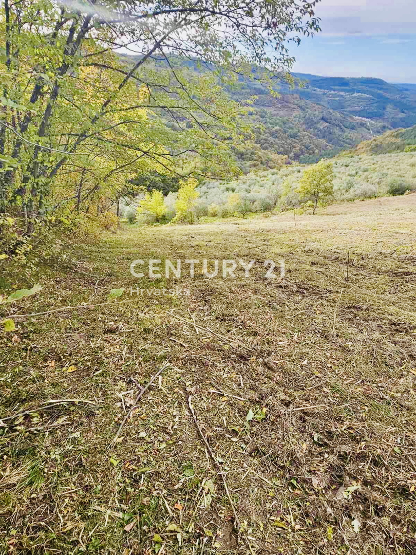 MOTOVUN, DINTORNI, TERRENO EDIFICABILE CON VISTA PANORAMICA