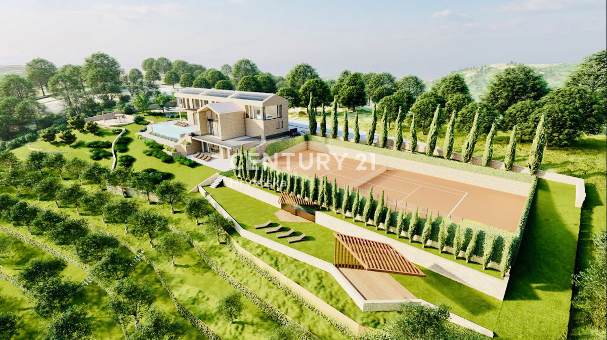 MOTOVUN, DINTORNI, TERRENO EDIFICABILE CON VISTA PANORAMICA