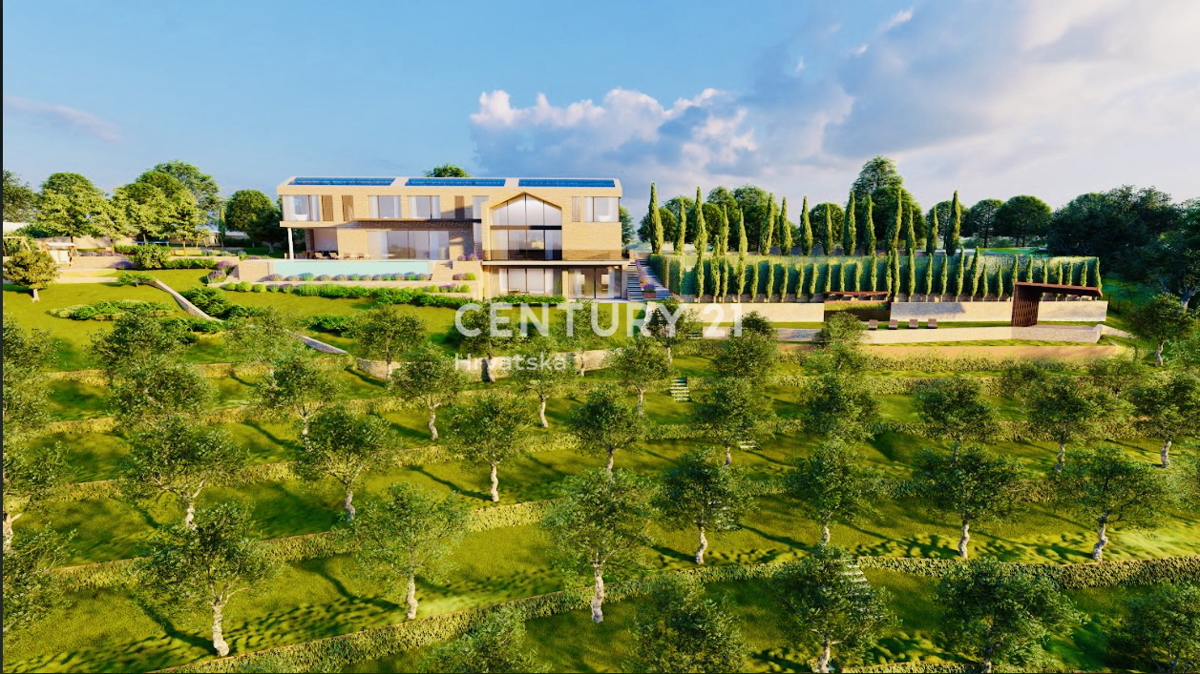MOTOVUN, DINTORNI, TERRENO EDIFICABILE CON VISTA PANORAMICA