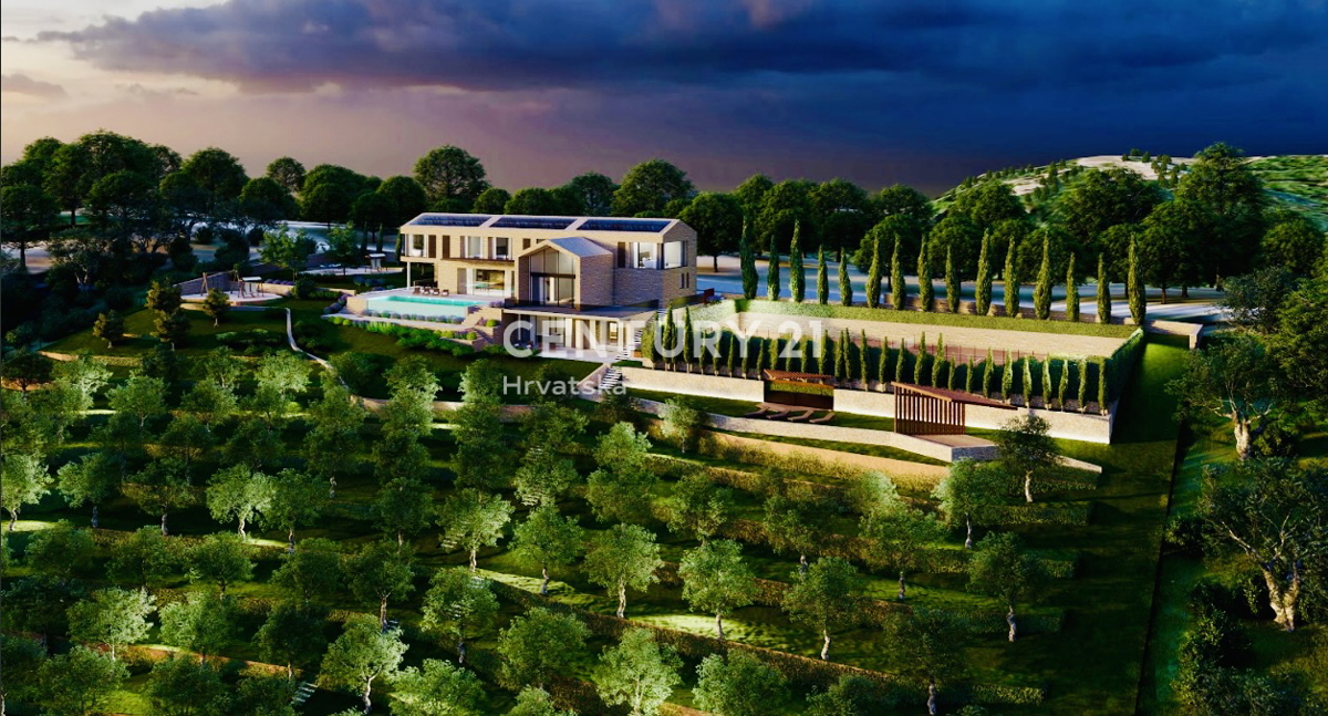 MOTOVUN, DINTORNI, TERRENO EDIFICABILE CON VISTA PANORAMICA