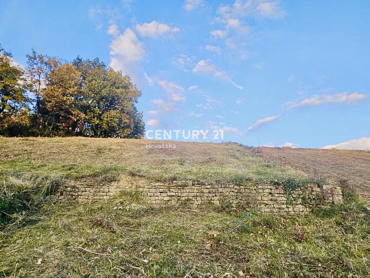 MOTOVUN, DINTORNI, TERRENO EDIFICABILE CON VISTA PANORAMICA