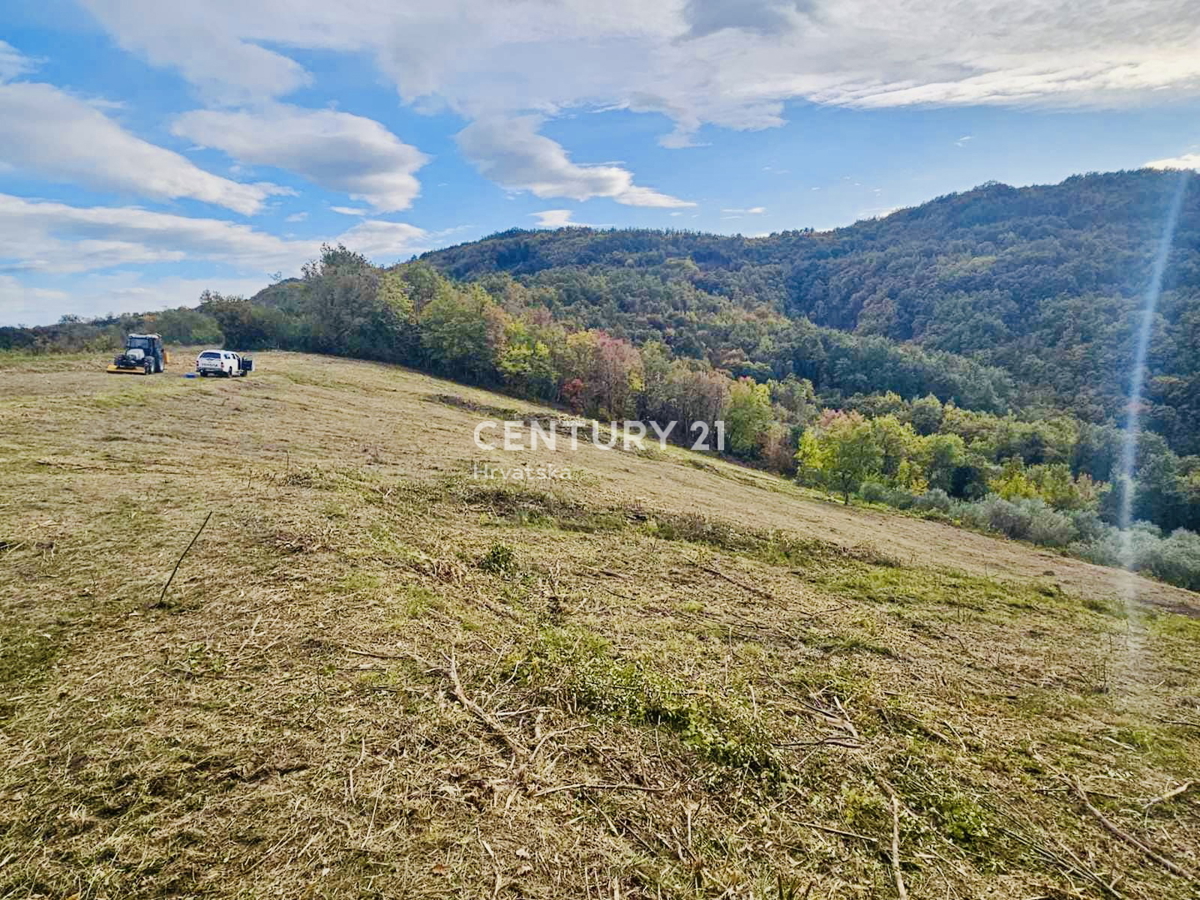 MOTOVUN, DINTORNI, TERRENO EDIFICABILE CON VISTA PANORAMICA