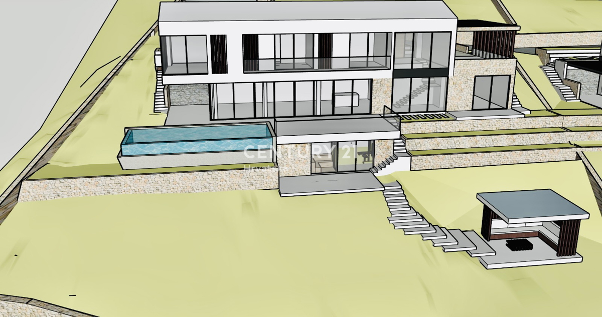 MOTOVUN, DINTORNI, TERRENO EDIFICABILE CON VISTA PANORAMICA