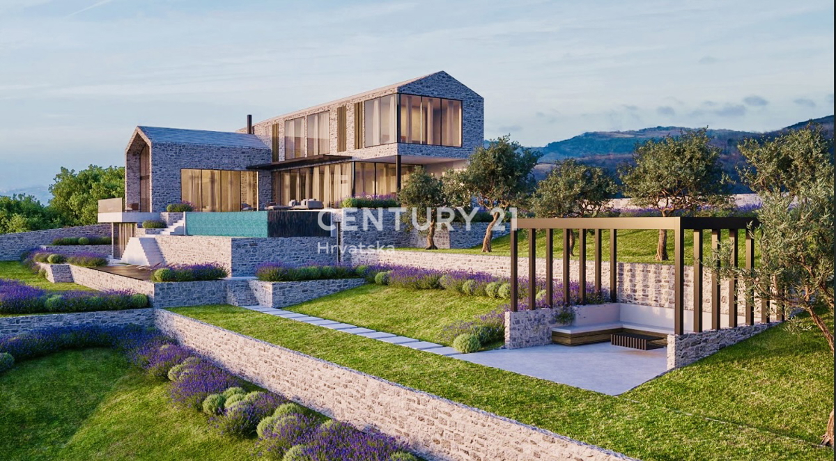 MOTOVUN, DINTORNI, TERRENO EDIFICABILE CON VISTA PANORAMICA