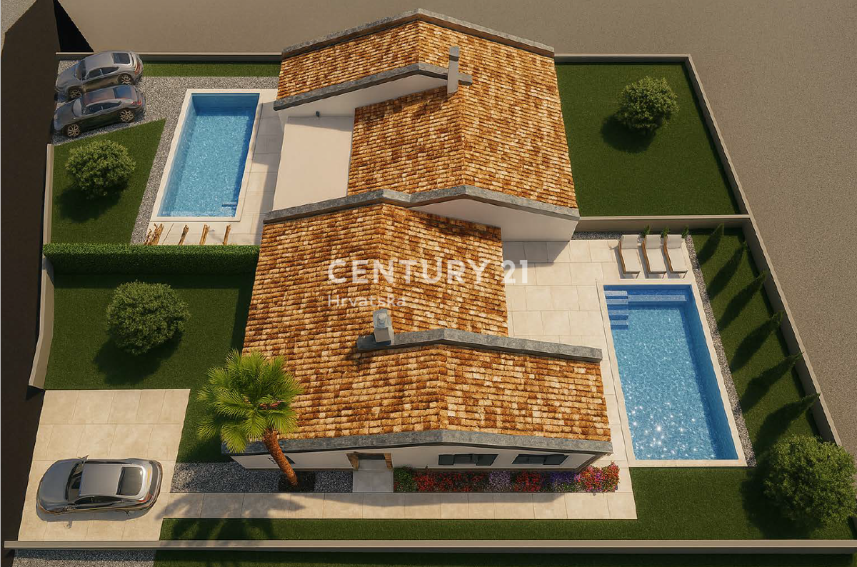 KAŠTELIR, VENDESI DOPPIA VILLA CON PISCINA