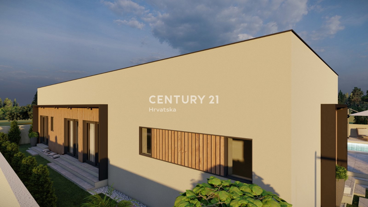 SVETVINČENAT, VILLA AL PIANO TERRA CON 4 CAMERE DA LETTO E PISCINA, POSIZIONE TRANQUILLA