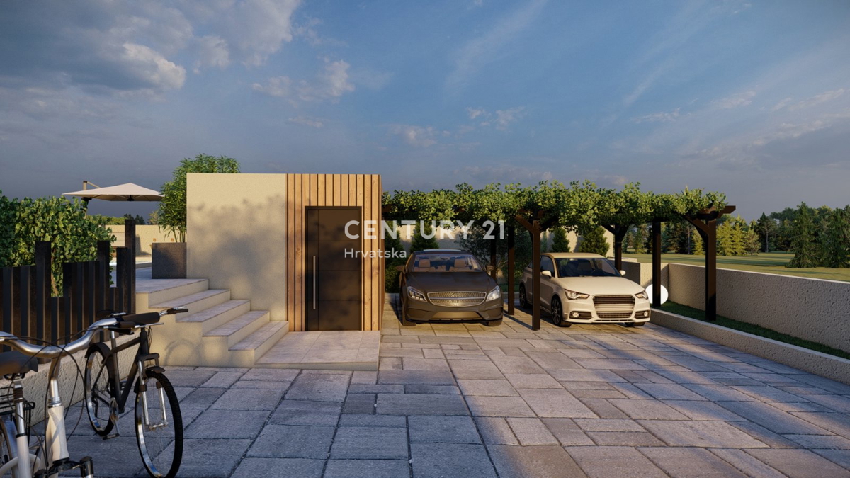 SVETVINČENAT, VILLA AL PIANO TERRA CON 4 CAMERE DA LETTO E PISCINA, POSIZIONE TRANQUILLA