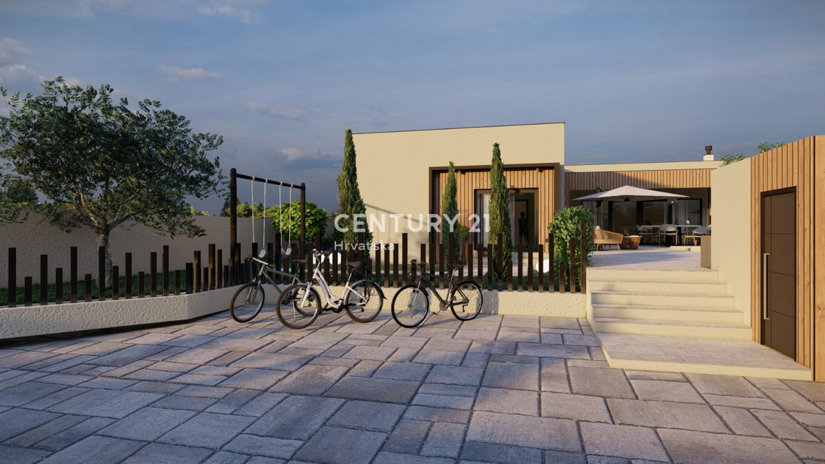 SVETVINČENAT, VILLA AL PIANO TERRA CON 4 CAMERE DA LETTO E PISCINA, POSIZIONE TRANQUILLA