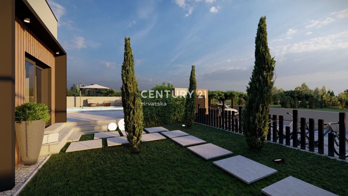 SVETVINČENAT, VILLA AL PIANO TERRA CON 4 CAMERE DA LETTO E PISCINA, POSIZIONE TRANQUILLA