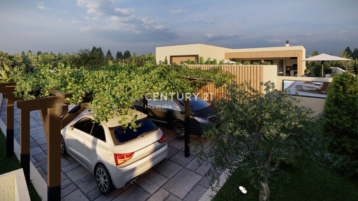 SVETVINČENAT, VILLA AL PIANO TERRA CON 4 CAMERE DA LETTO E PISCINA, POSIZIONE TRANQUILLA