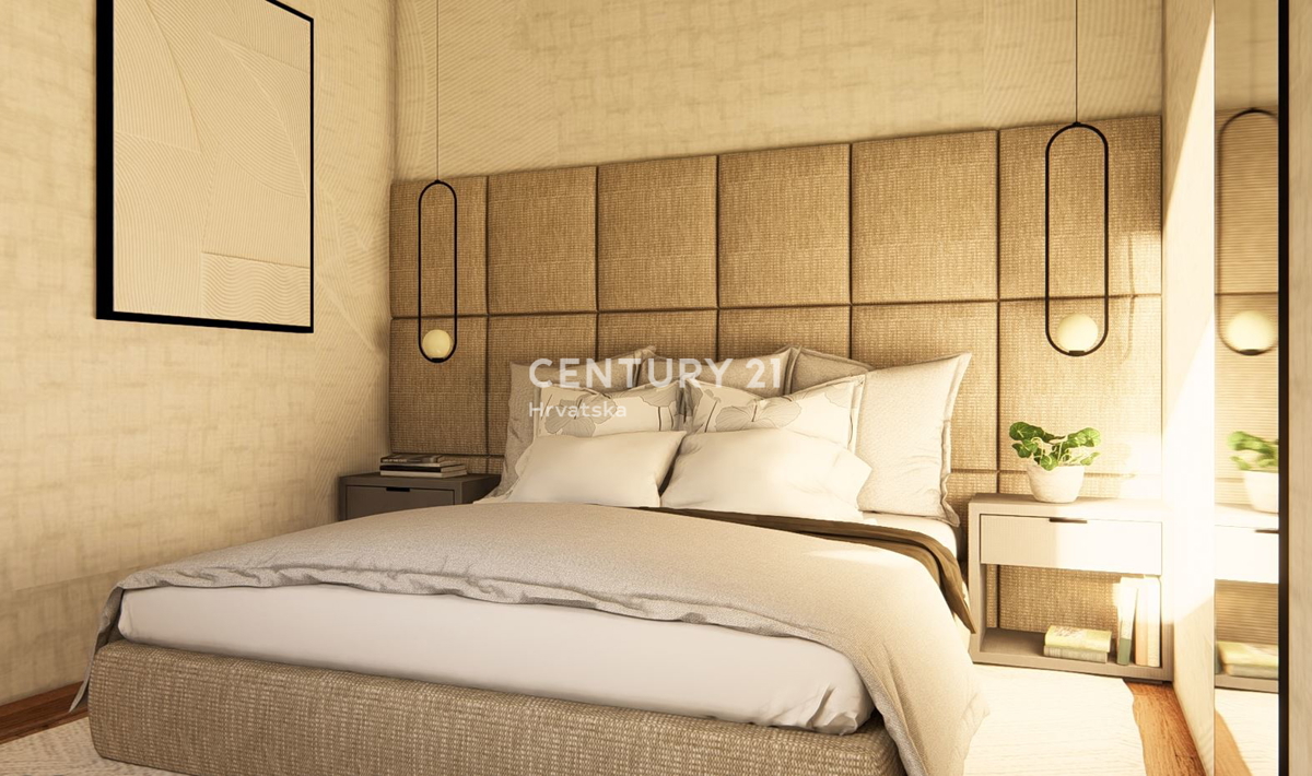 KAŠTELIR, TERRENO EDIFICABILE CON PERMESSO DI COSTRUIRE PER DUE CASE