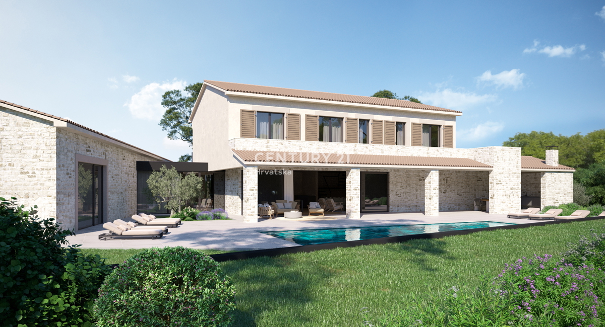 KRŠAN, TERRENO CON PERMESSO DI COSTRUZIONE