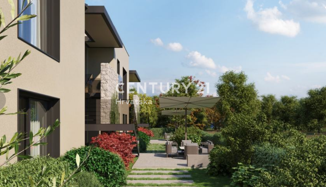 POREČ, NUOVA COSTRUZIONE, APPARTAMENTO CON TRE CAMERE DA LETTO, PIANO TERRA