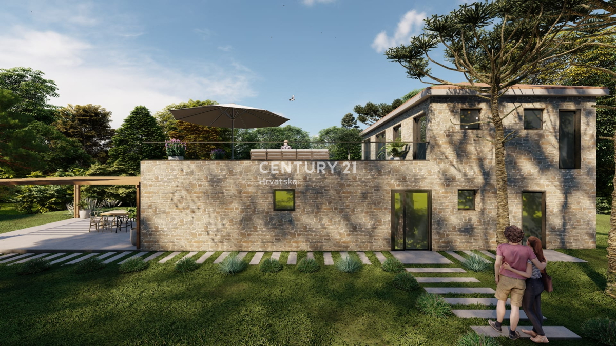 BRTONIGLA, VENDESI TERRENO EDIFICABILE CON PERMESSO DI COSTRUIRE PER UNA SPLENDIDA VILLA, VISTA MARE