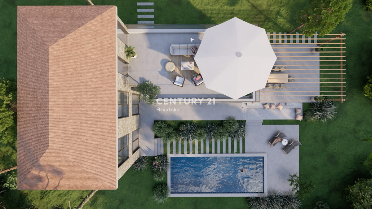 BRTONIGLA, VENDESI TERRENO EDIFICABILE CON PERMESSO DI COSTRUIRE PER UNA SPLENDIDA VILLA, VISTA MARE