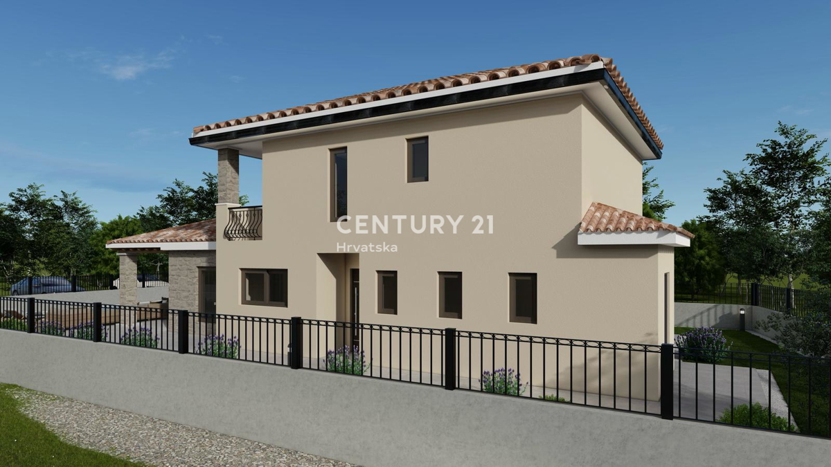 POREČ, 7 KM, CASA CON PISCINA IN COSTRUZIONE