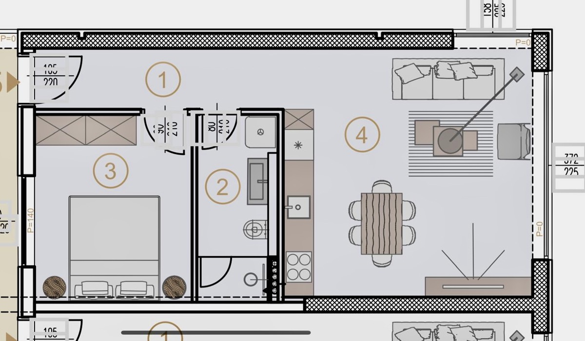 POREČ, APPARTAMENTO A SOLI 600 METRI DALLA SPIAGGIA E DAL MARE