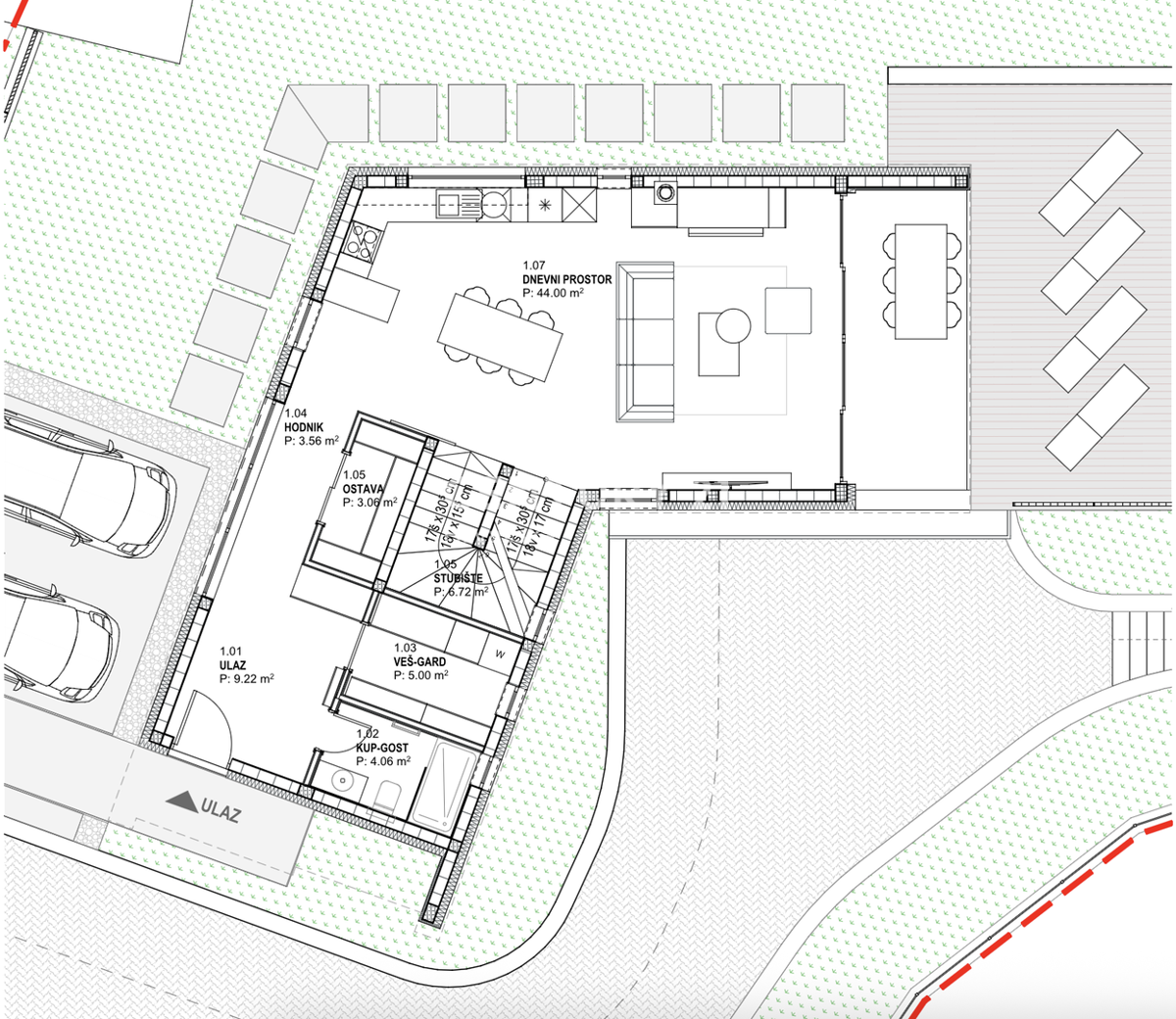 HUM, ZONA CIRCOSTANTE, TERRENO EDIFICABILE CON PERMESSO DI COSTRUIRE