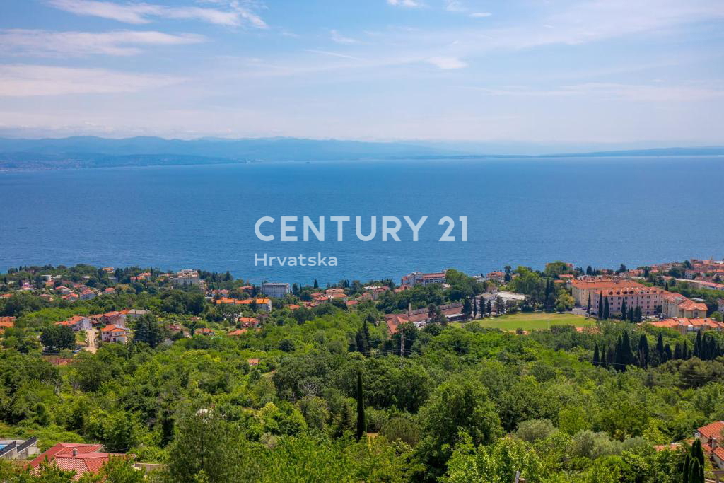 OPATIJA, LOVRAN, APPARTAMENTO AL PIANO TERRA CON VISTA APERTA SUL MARE