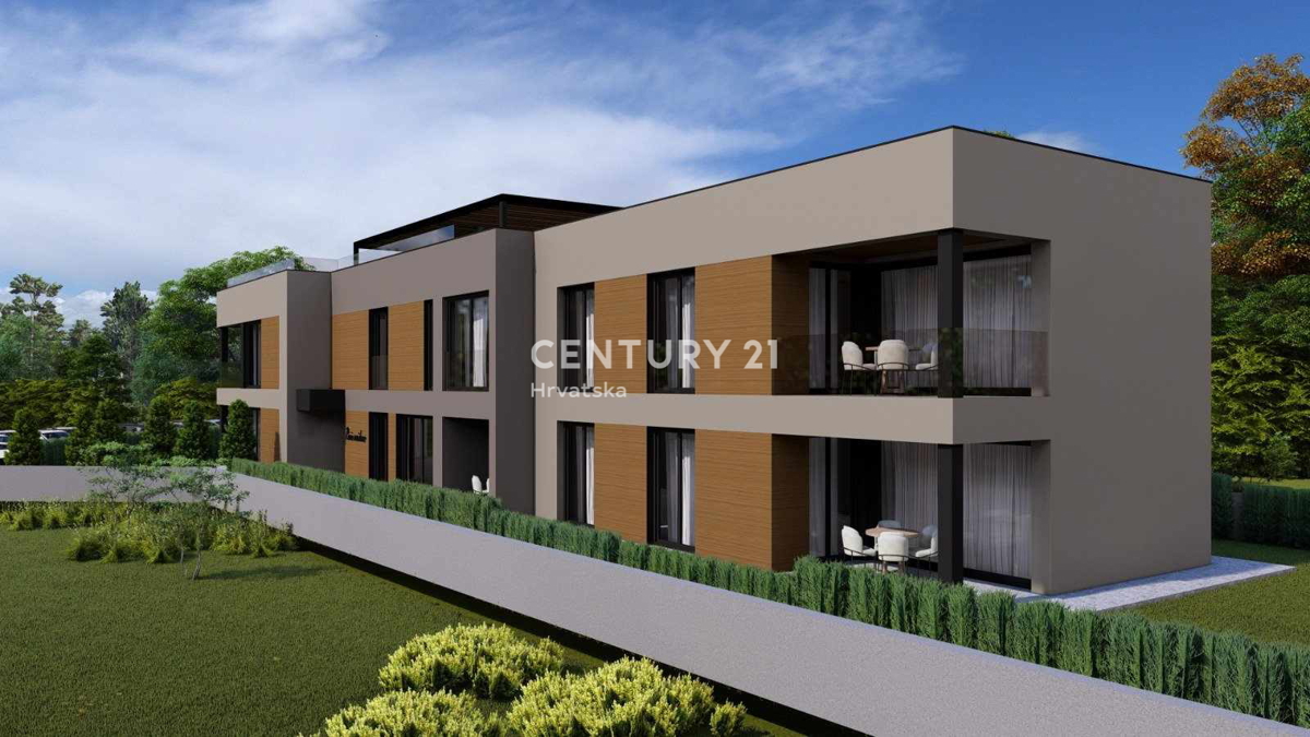 POREČ, NUOVA COSTRUZIONE, APPARTAMENTO AL PIANO TERRA, A SOLI 3 KM DAL MARE