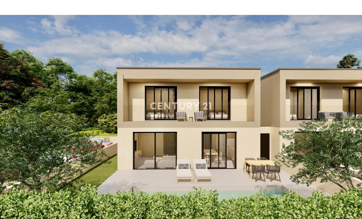 POREČ, DINTORNI, DUPLEX ATTRATTIVA CON VISTA MARE