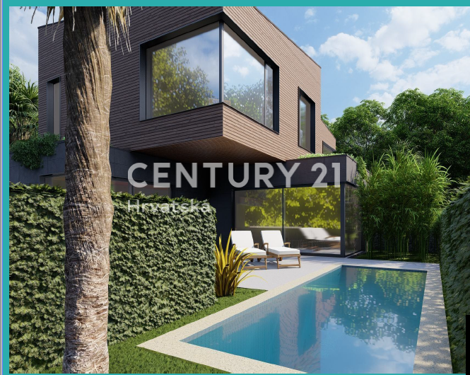 POREČ. IN VENDITA NUOVA DOPPIA VILLA MODERNA CON PISCINA A SOLI 1500 M DAL CENTRO CITTÀ