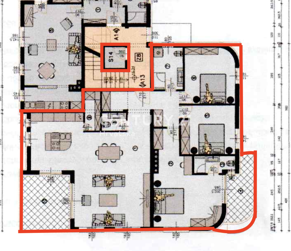 PREMANTURA, AMPIO E LUSSUOSO APPARTAMENTO CON PISCINA E VISTA MARE