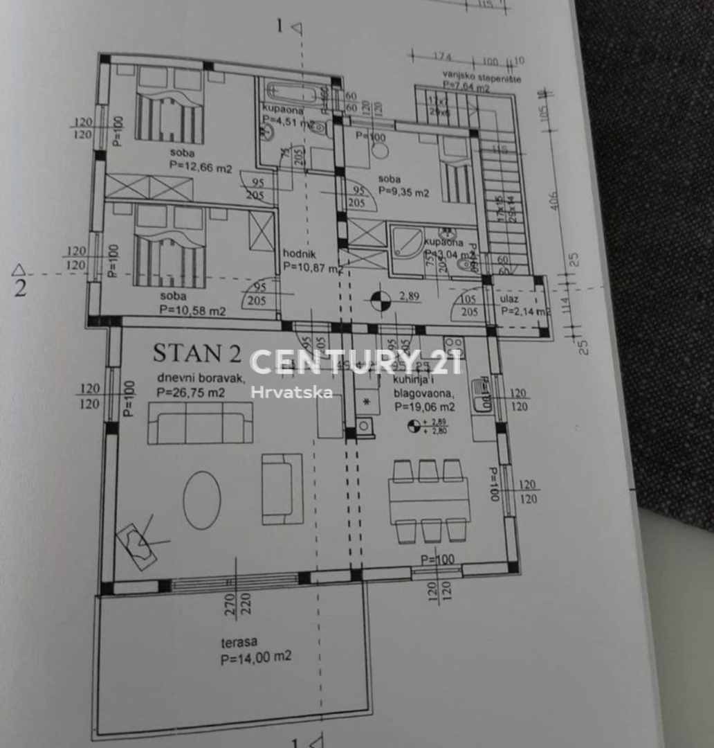 Biograd na moru - Nuova costruzione - Appartamento con 4 stanze